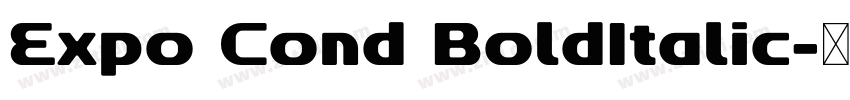 Expo Cond BoldItalic字体转换
